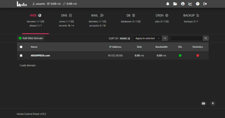 Cómo acceder al panel de control de tu hosting en RECAMEDI